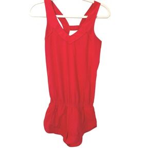 Lululemon Speedy Runsie Romper One Piece Red Orange Size 2 Running Athleisure